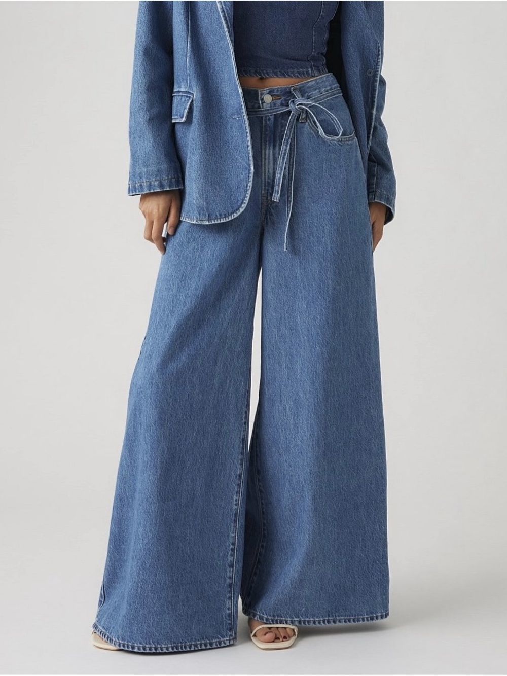 Levi’s Super Wide XL Leg Cause and Effect Denim Jeans SZ 26 - Picture 2 of 9